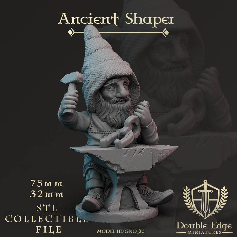 Thumbnail: Ancient Shaper, Male Gnome -Fairy Garden/Gnome Garden