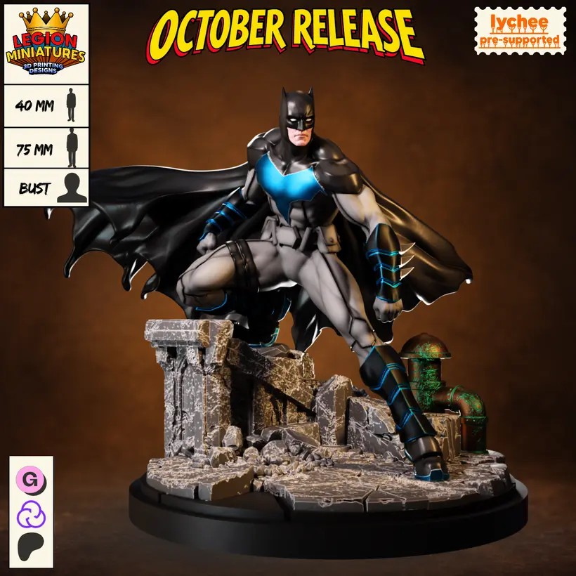 Knightfight Flying Marsupial Man - 3d Printed Tabletop Miniatures