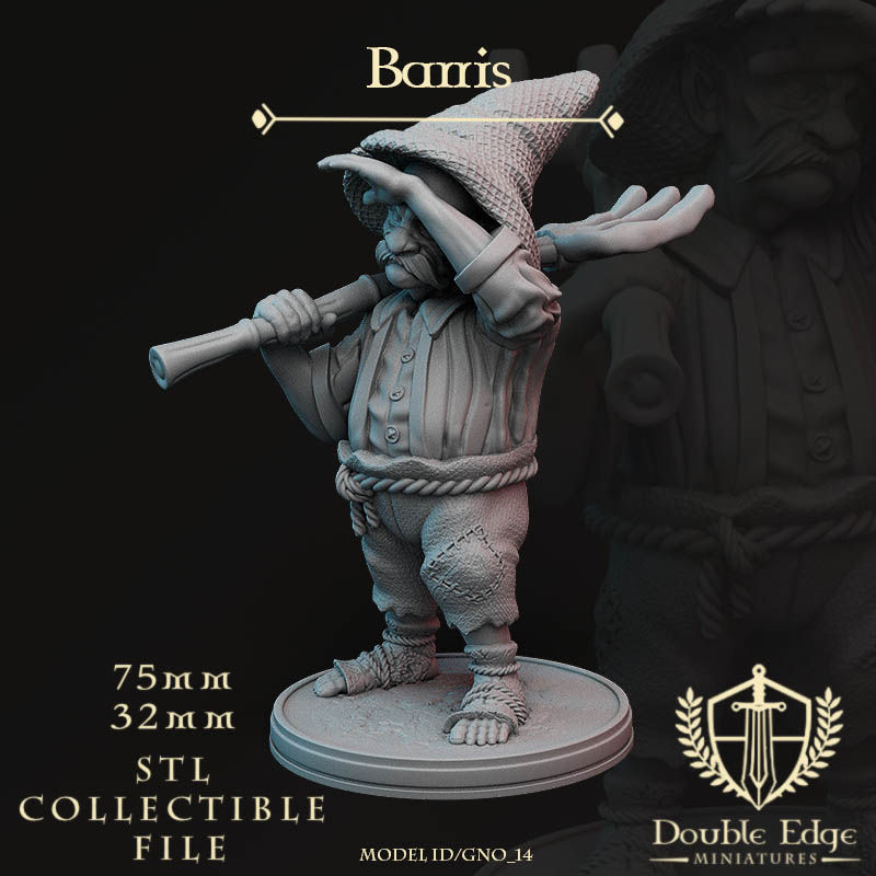 Thumbnail: Barris, Male Gnome -Fairy Garden/Gnome Garden