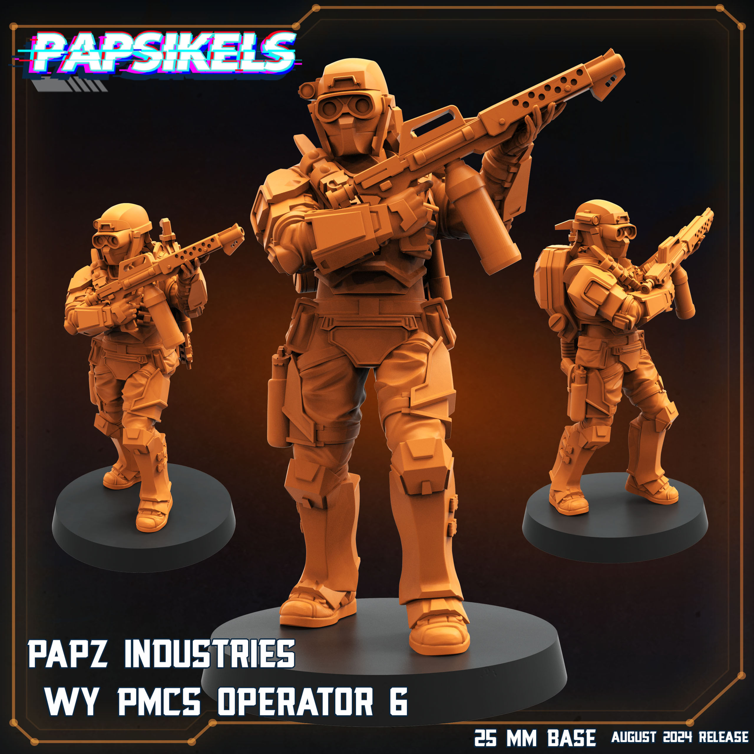 PMCS Operator - 32mm Scale Papsikels Sci Fi Miniatures