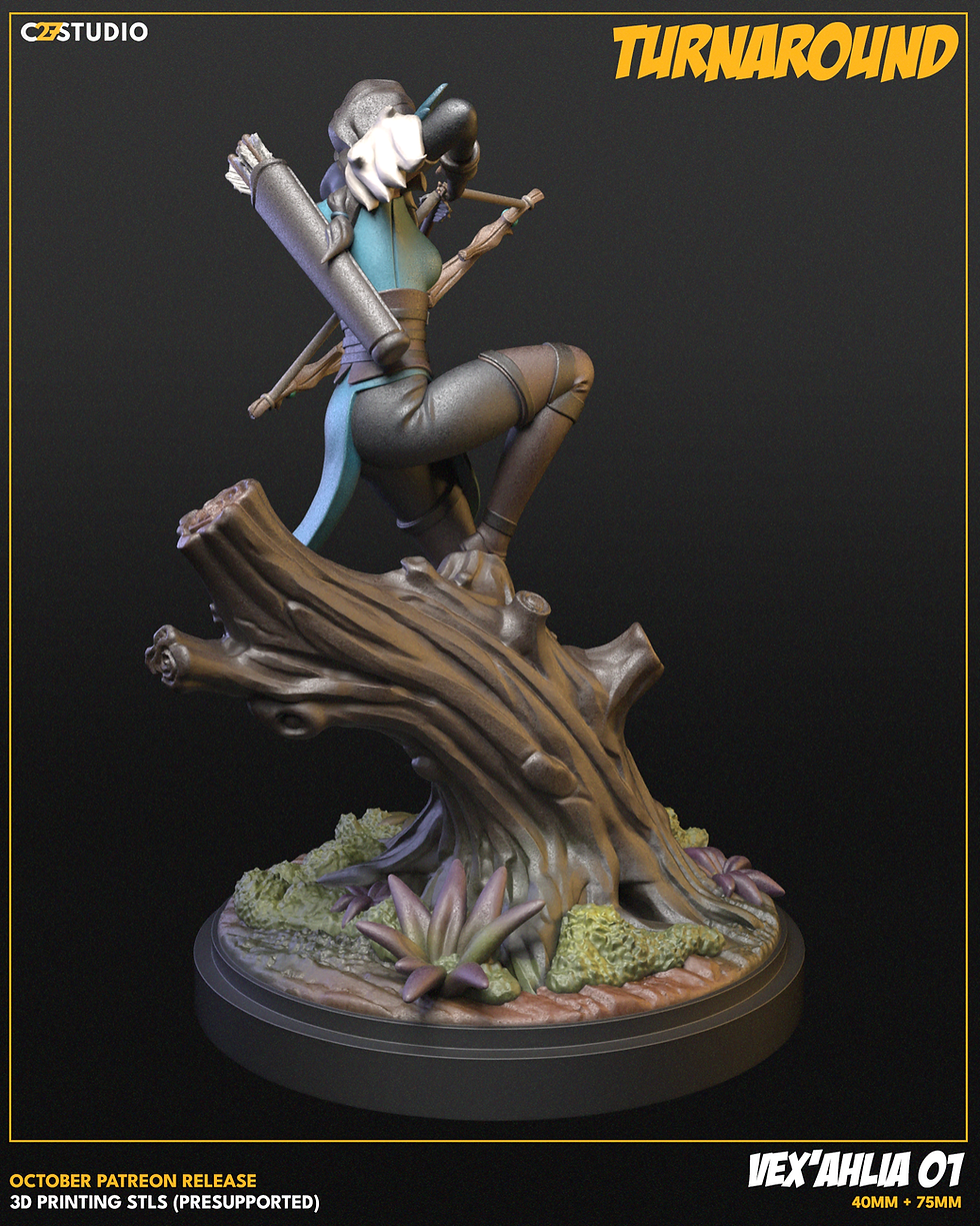Thumbnail: Ranger Danger Miniature inspired by Vox Machina