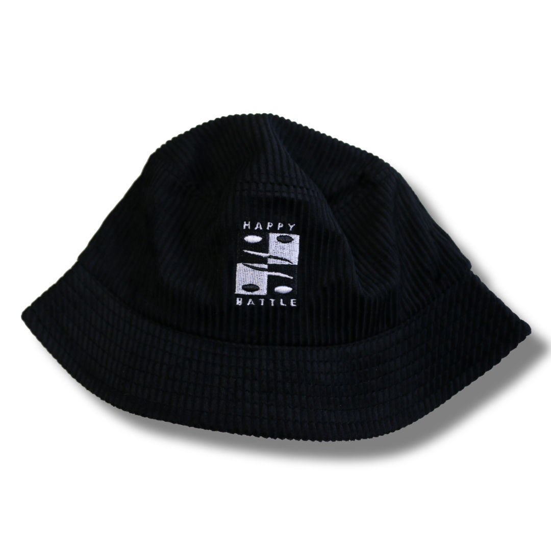 Corduroy Bucket Hat - Black