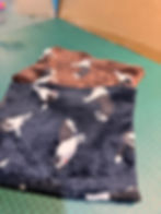 Border collie blue and brown human snood