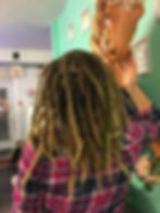 old dreads reattached to new dread sections