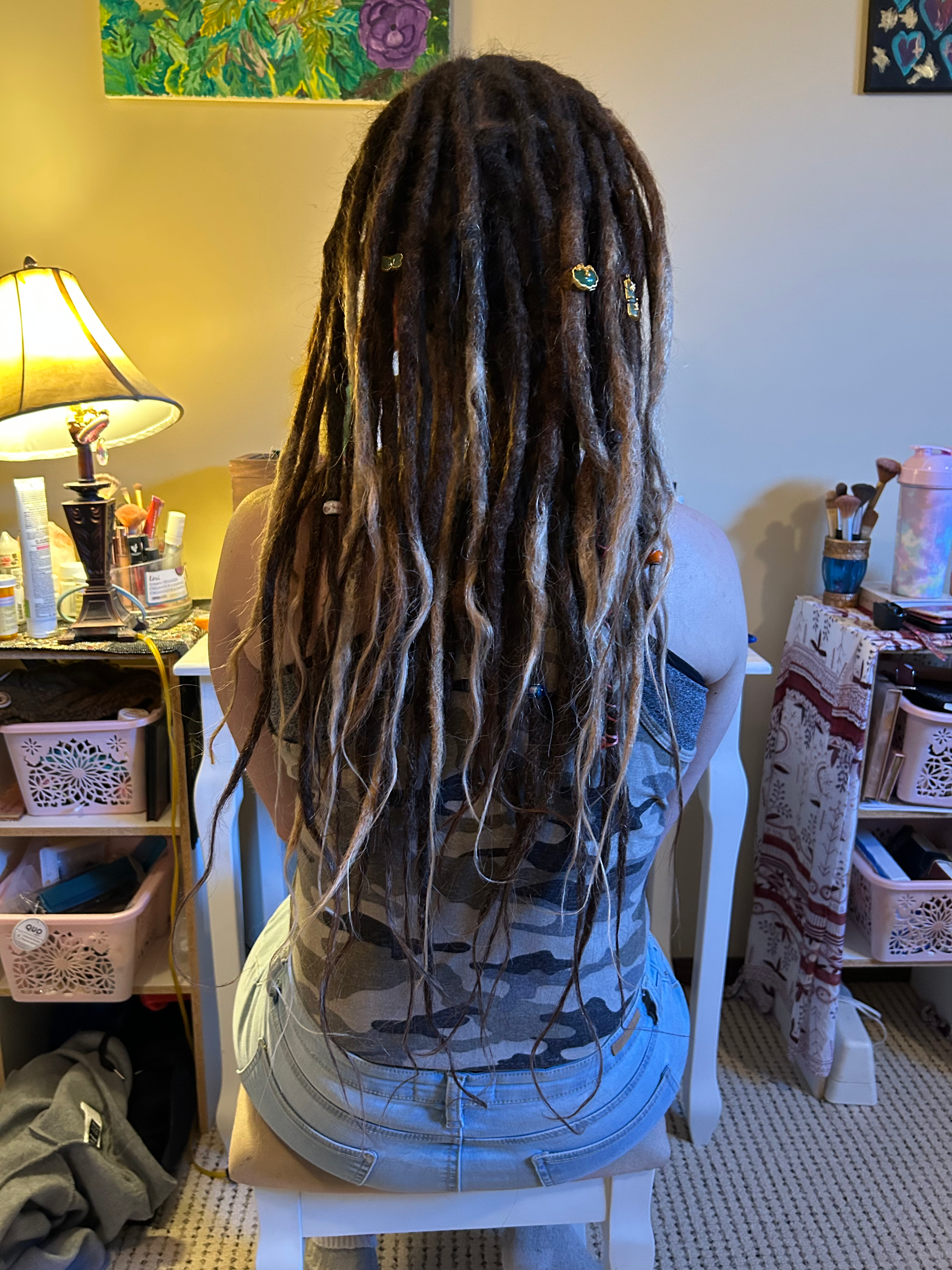 Fresh maintenance on natural dreads