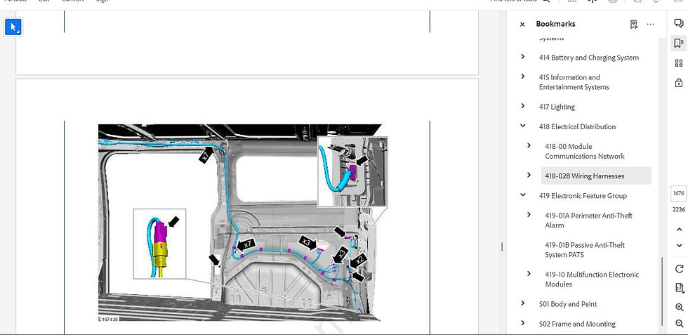 Thumbnail: Ford Transit Tourneo Custom 2L EcoBlue Workshop Manual 2012-2019