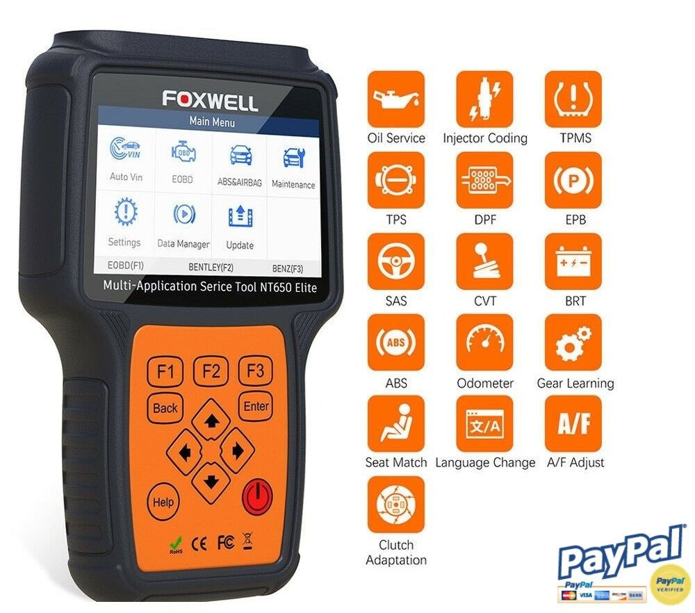 FOXWELL NT650  ELITE MULTI-SYSTEM DIAGNOSTIC SCANNER