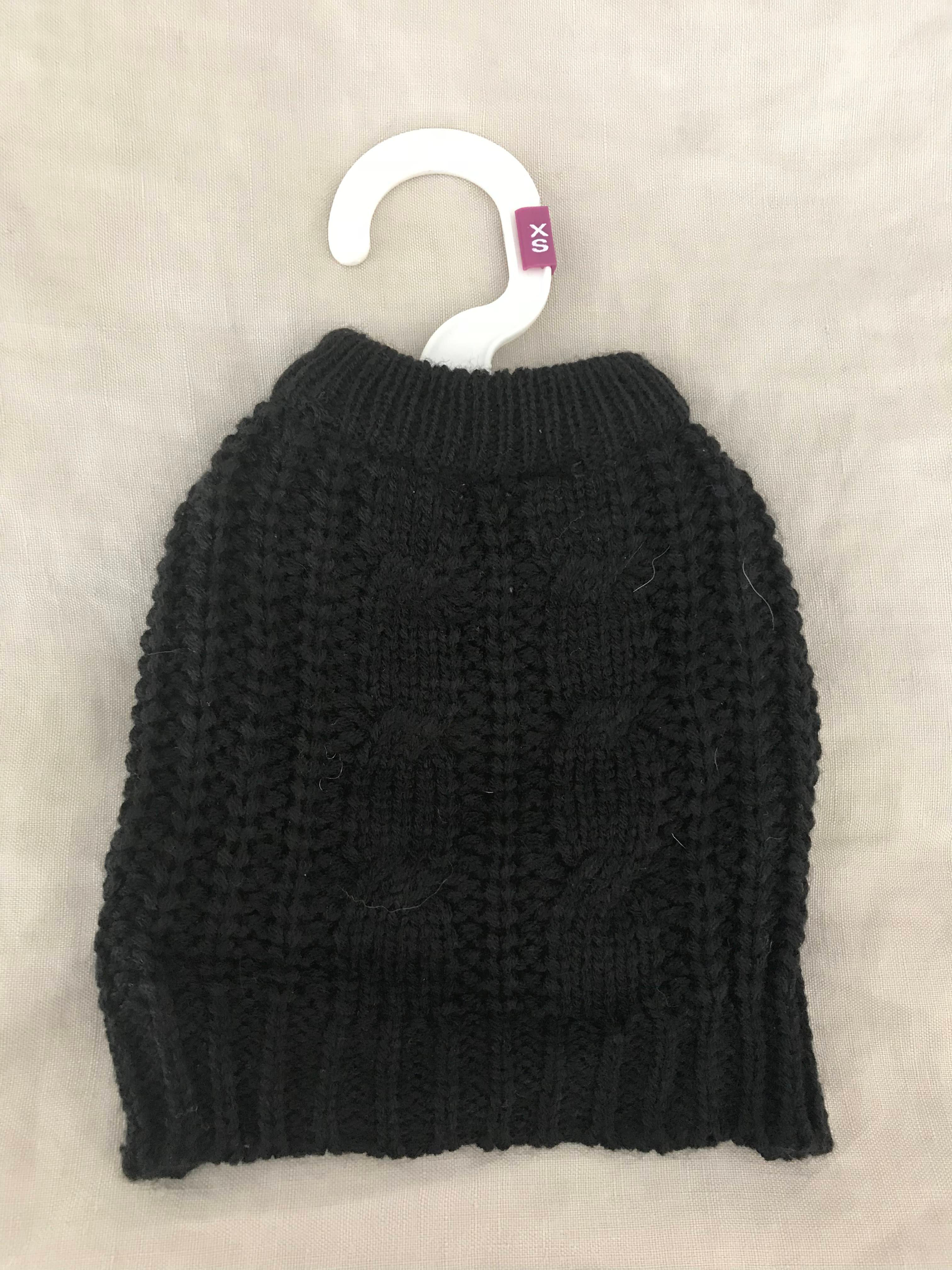 Black Cable Sweater
