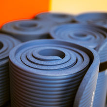 Rolled up workout mats for use in our fitness center at our Overbrook Farms apartments for rent