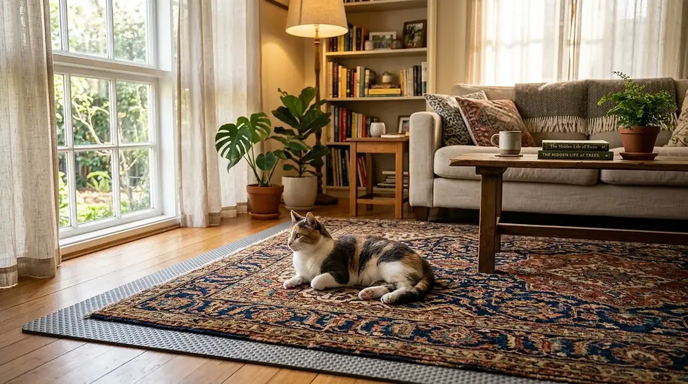 Tapis ancien avec animaux : prévenir griffes et accidents (sans abîmer votre tapis)