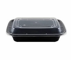 black rectangular container with lid