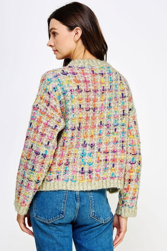 Miniatura: Mallard Multi Tweed Pullover Knit Sweater