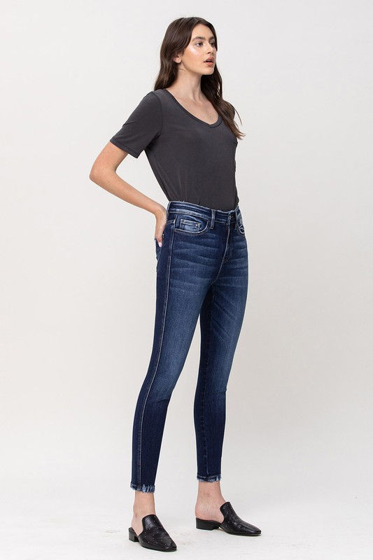 Miniatura: High Rise Crop Skinny Jeans