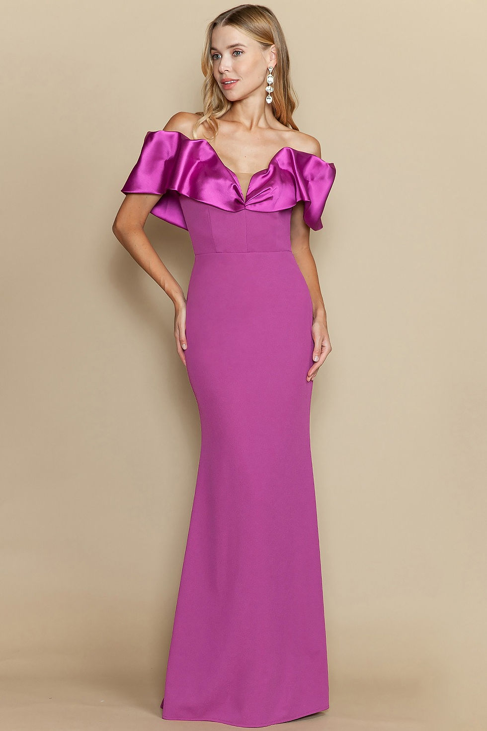 Miniatura: Sweetheart Neckline Off the Shoulder Mermaid Maxi Dress