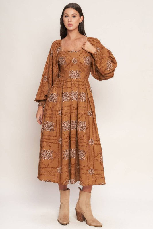 Miniatura: Printed Midi Dress