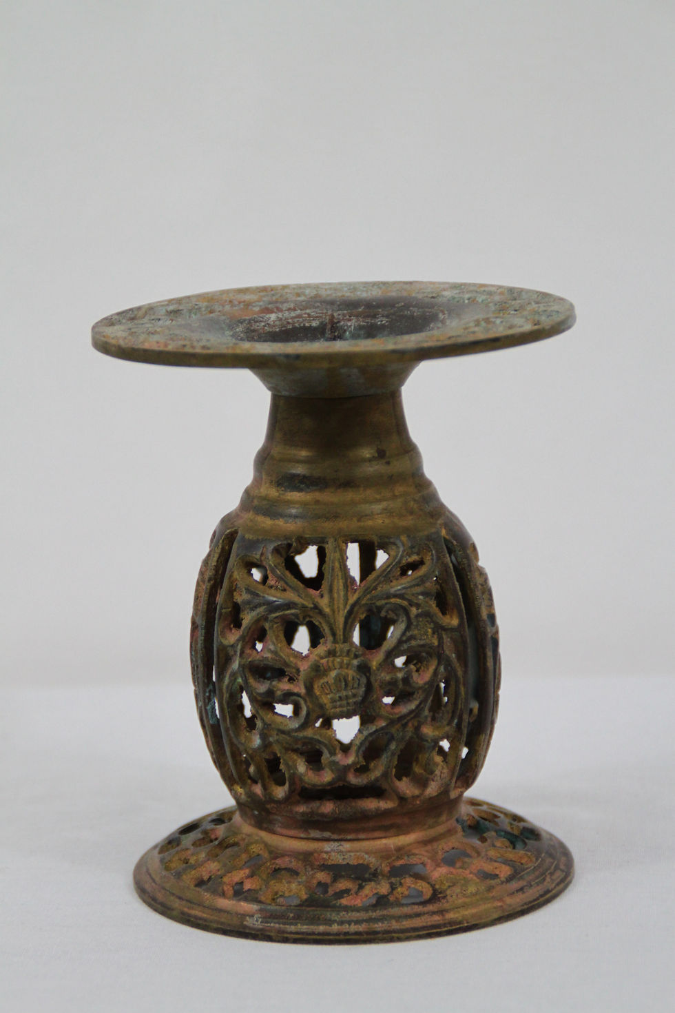 Thumbnail: Vintage Asian Copper Candle Holder