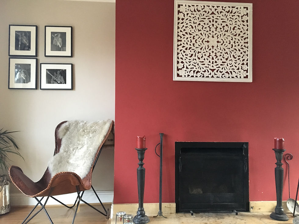 Thumbnail: Floral Wood Carving above Fire Place