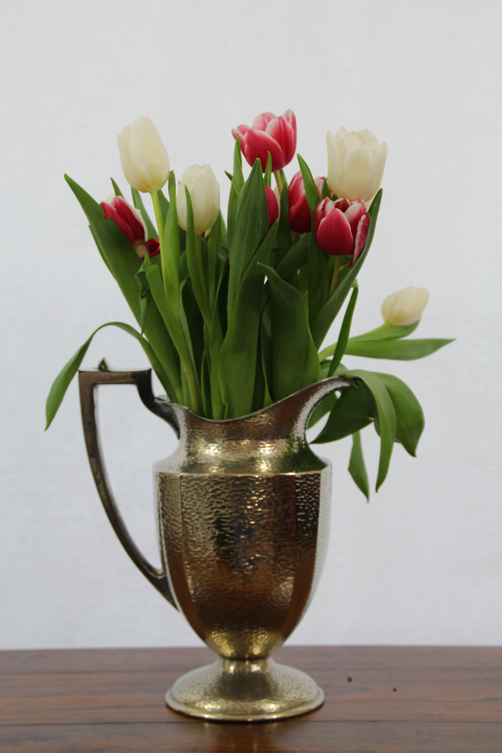 Thumbnail: Hammered Silver Water Pitcher, Art Deco W. M. Mounts