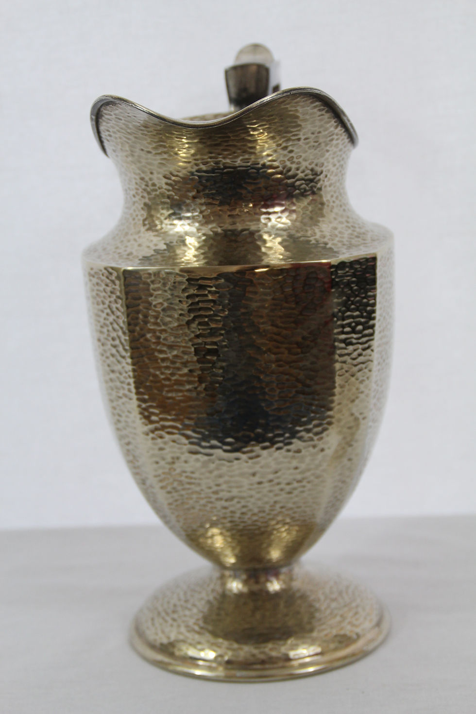 Thumbnail: Hammered Silver Water Pitcher, Art Deco W. M. Mounts