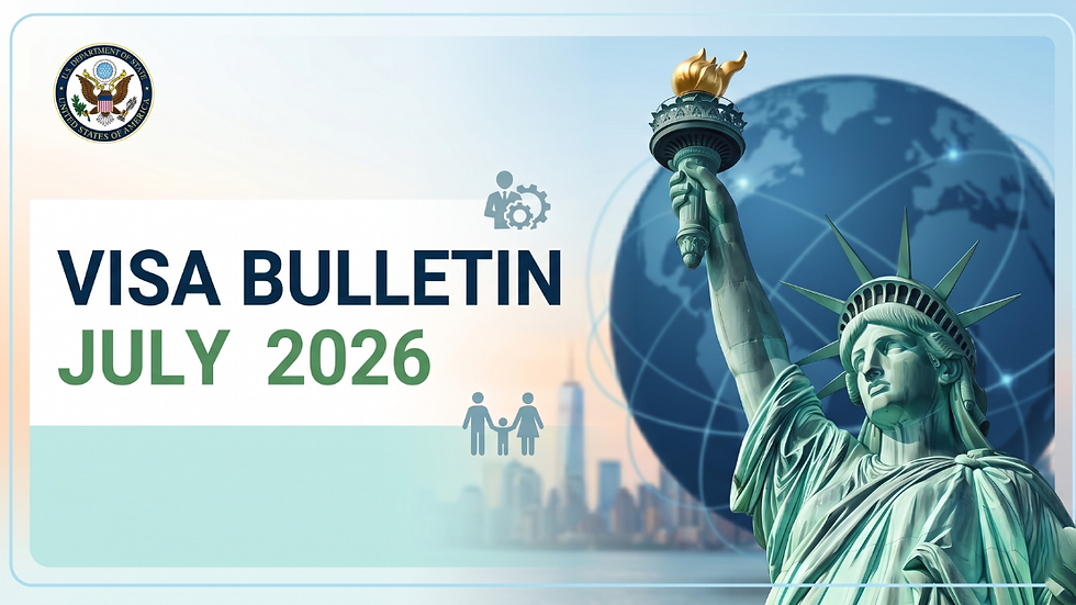 Visa Bulletin for July 2026