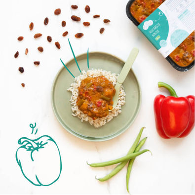 Madaga babyvoeding met biologische ingrediënten en speelse uitstraling