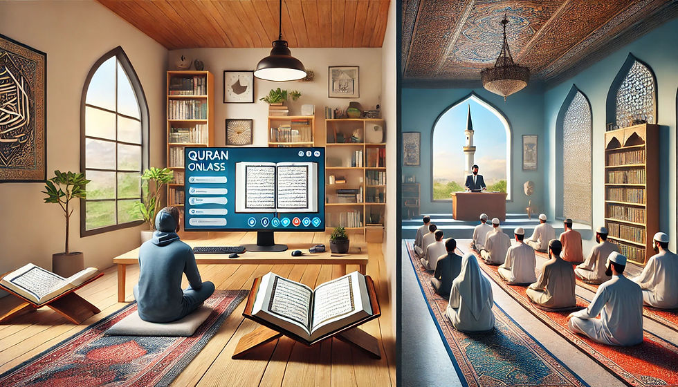 The Advantages of Taking Quran Classes Online vs. In-Person