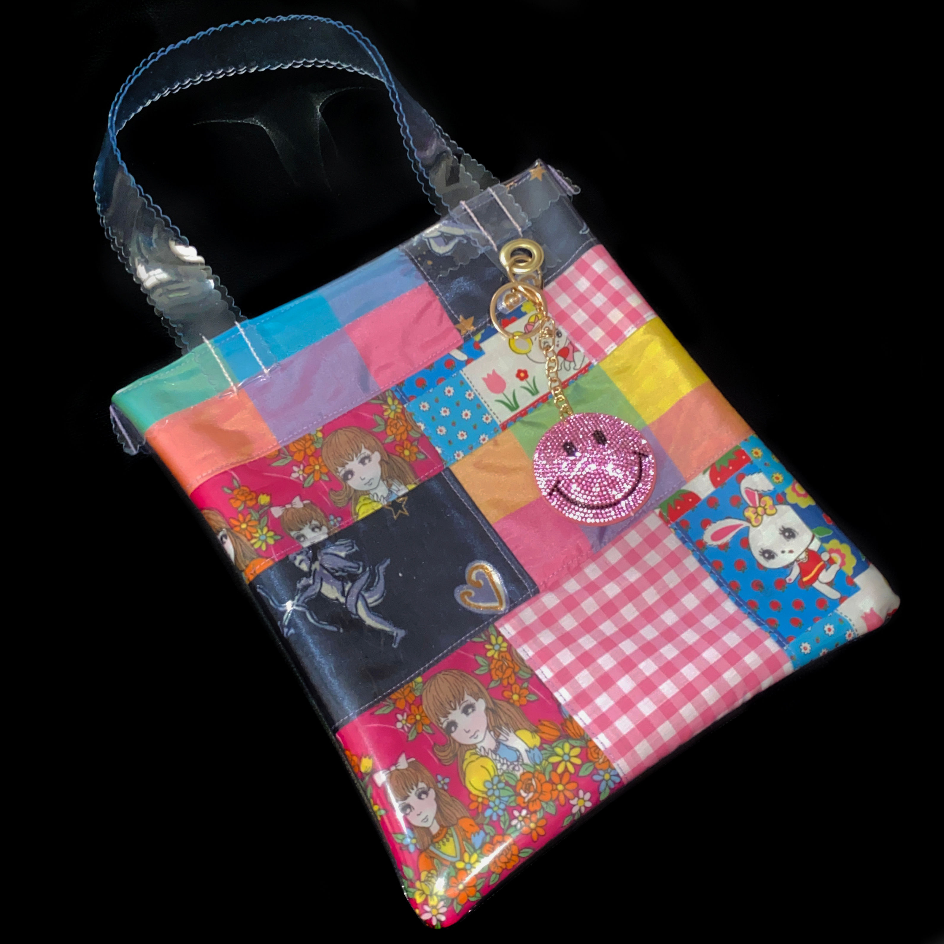 HELLO SISI CUSTOMED - RETRO GIRLY PATCHWORK TOTE