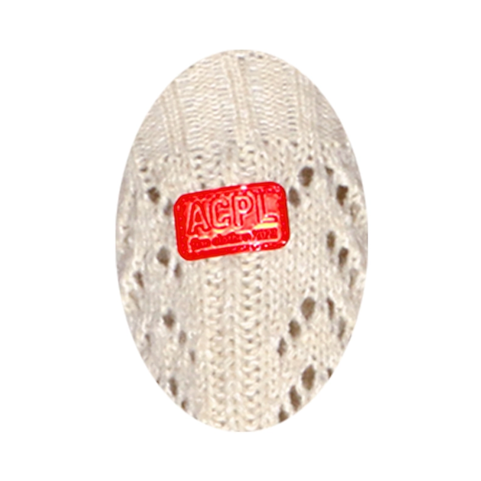 Thumbnail: ANCIENT POP LINE - GRANDMA KNIT LOOSE SOCKS /BEIGE
