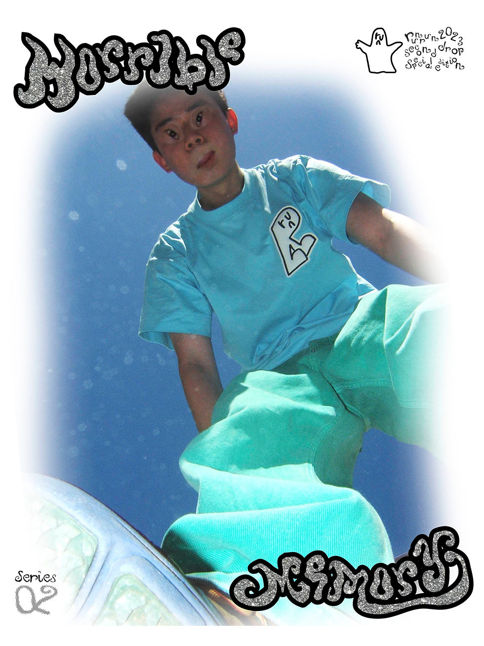 Thumbnail: runrun - horrible memory t-shirt / blue