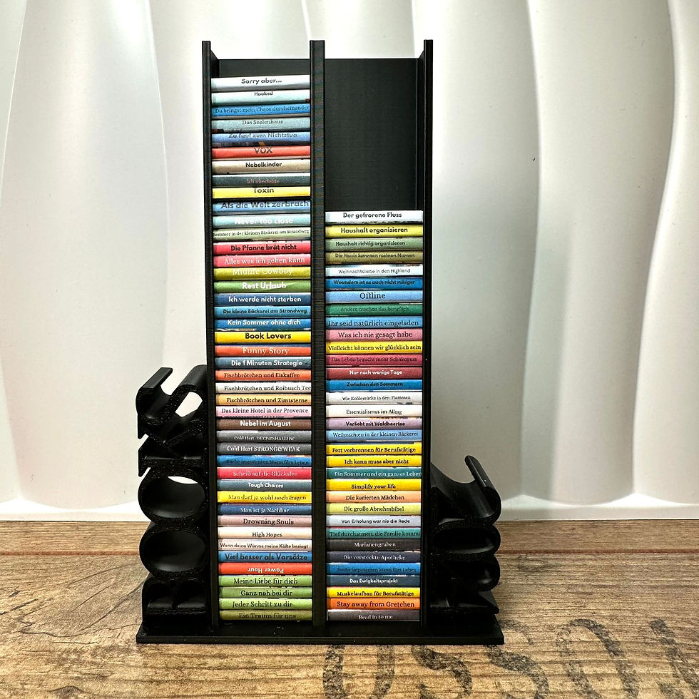 Miniaturbild: Mini-Bücherregal für Hörbuch- & E-Book Fans  (3D-gedruckt)