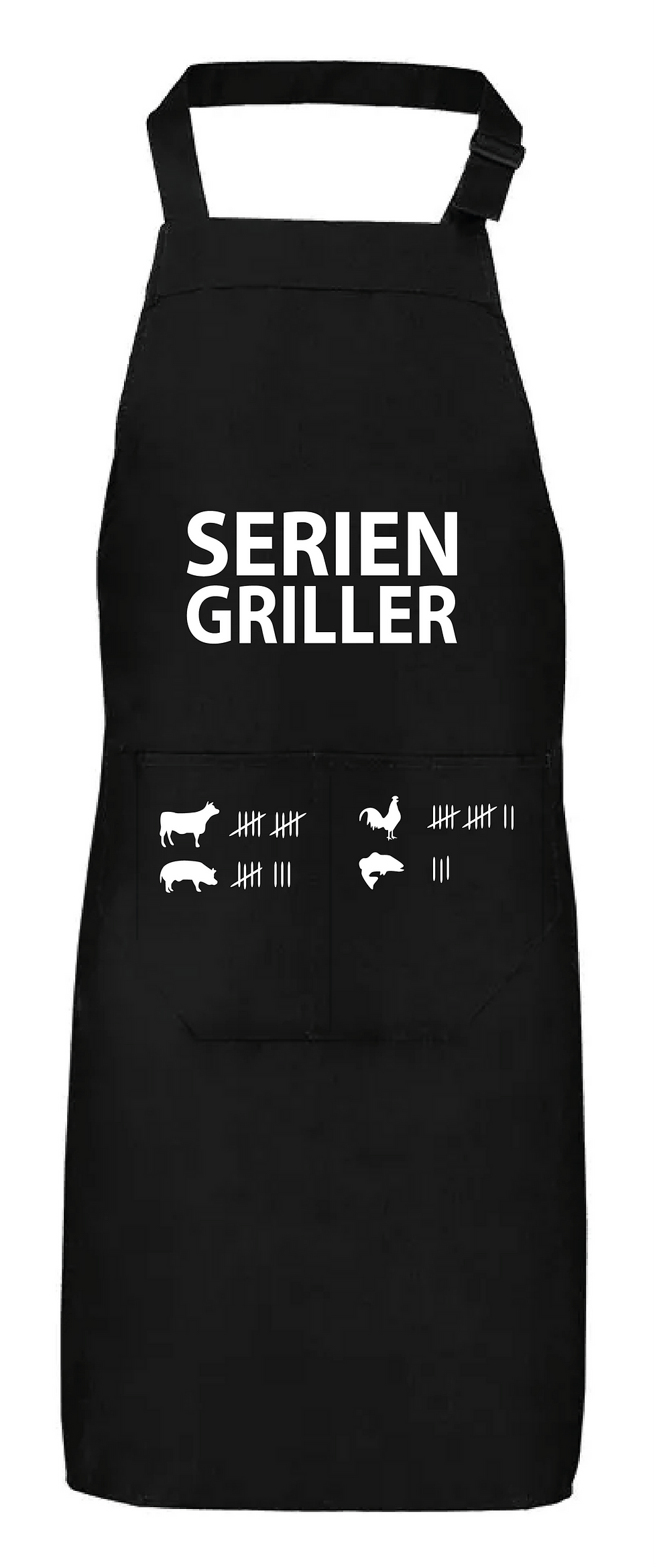 Miniaturbild: Kochschürze „Seriengriller“ – perfekte Schürze für Grillfans
