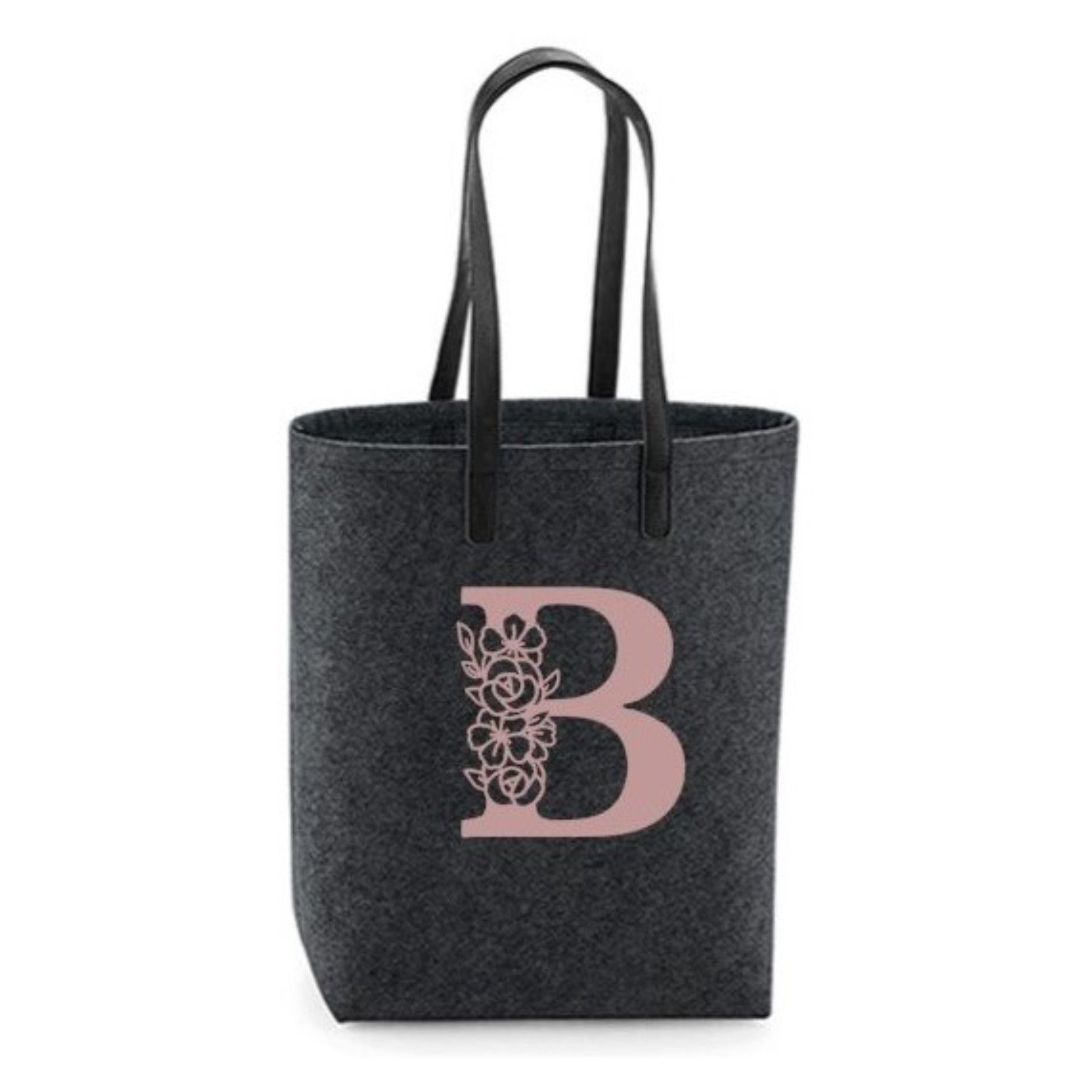 Filz-Tasche "Monogram-Blumen"