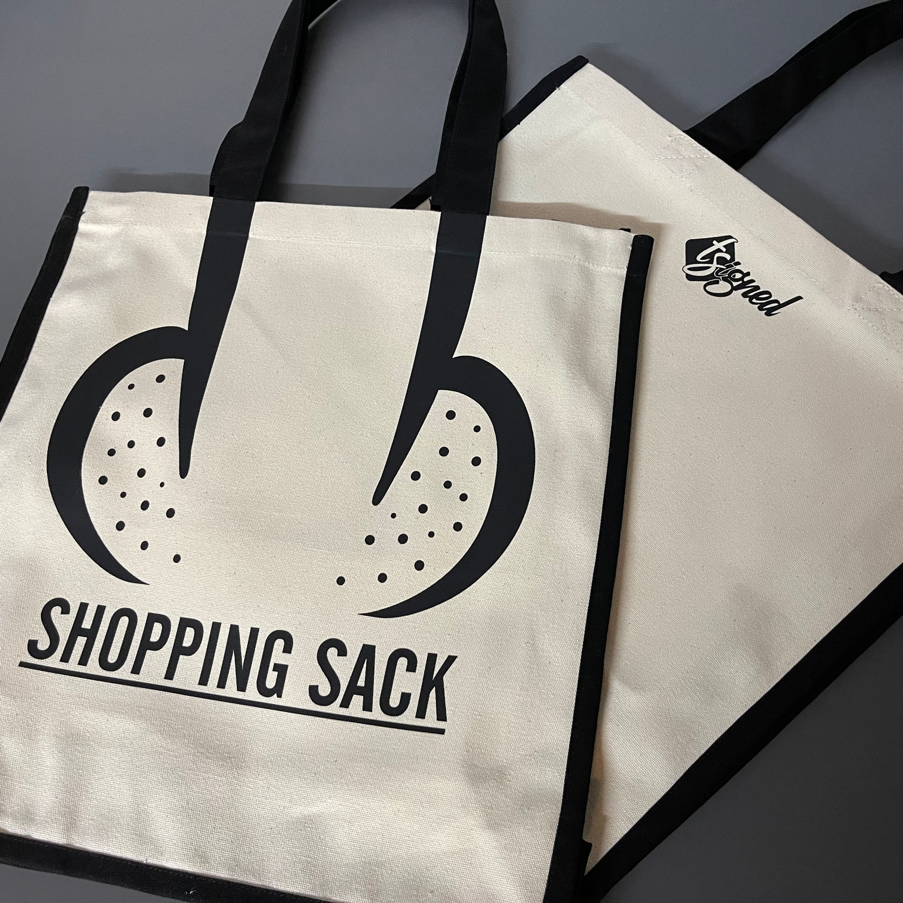 Jute Baumwolltasche bedruckt mit "Shopping Sack"