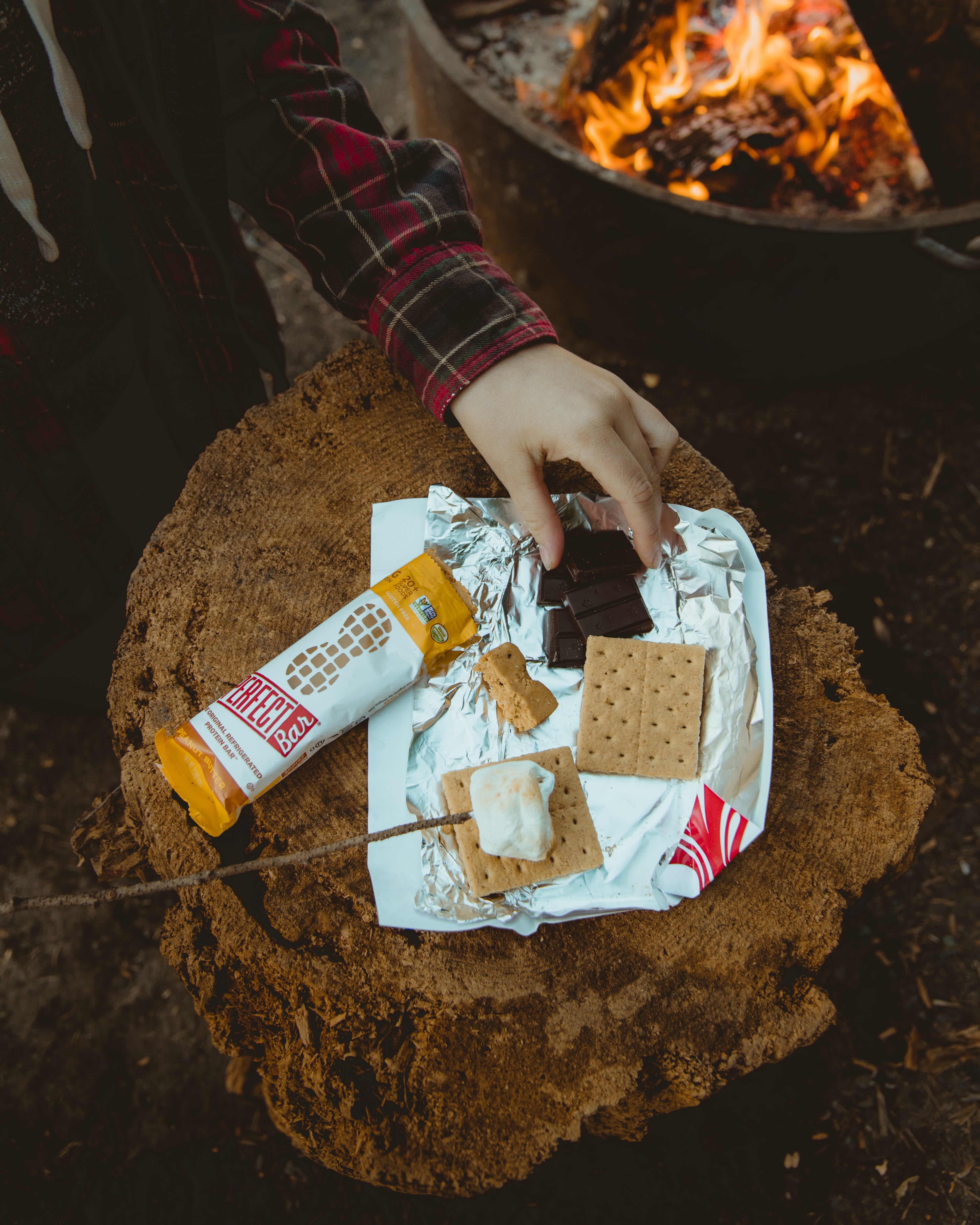 Making a s'more with Prowise India's soya dietary fiber