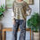 Thumbnail: Oli and Hali Mixed Fabric Star PatchTop  with Star Stud Detail