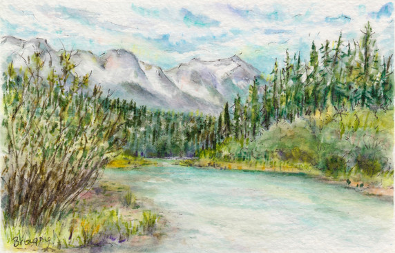 Upstream from Canmore