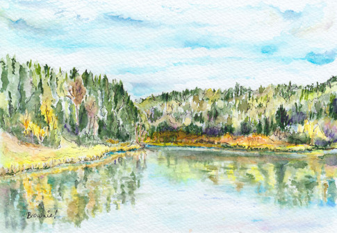 Early Autumn Lake: Item # - A57