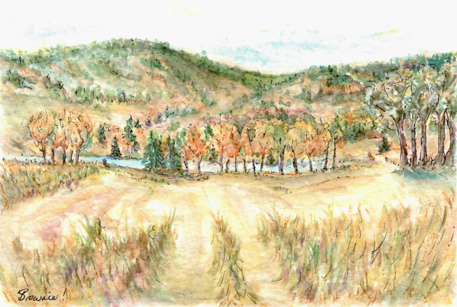 Through the Field in Autumn