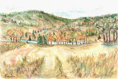 Through the Field in Autumn: Item # - A56