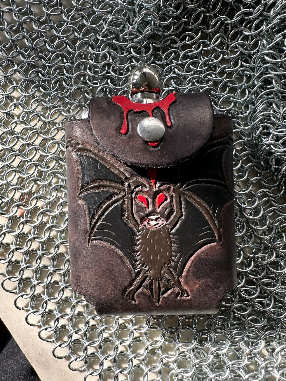 BAT OUTTA HELL FLASK