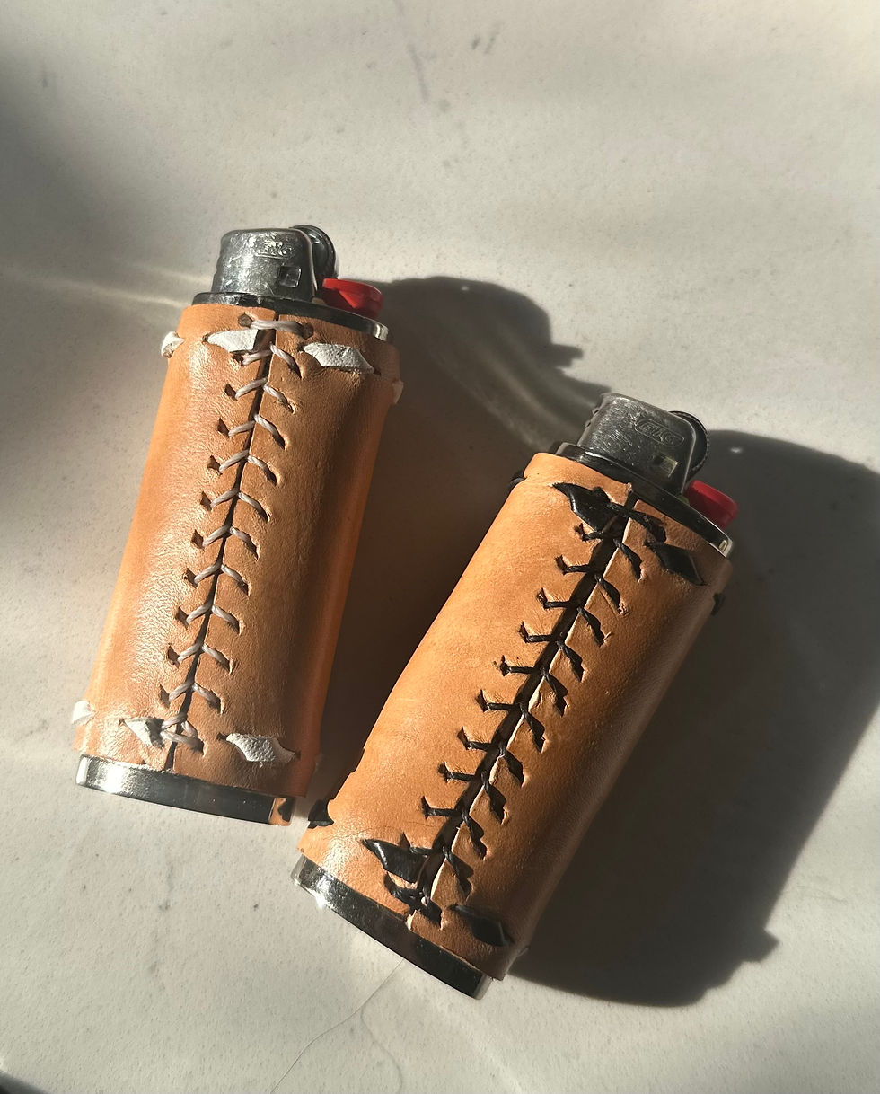 Thumbnail: Sweet Heart Leather Lighter Case