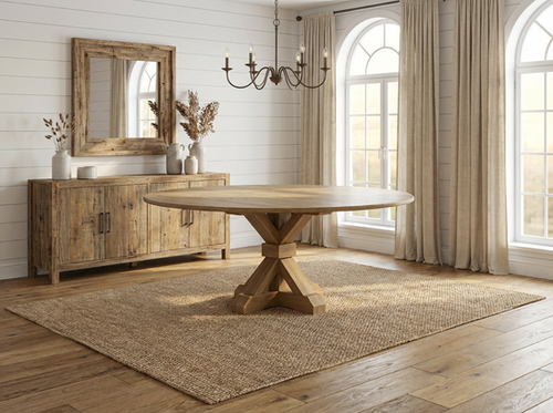 The Viking | Round Oak Pedestal Table | Richard & Sons
