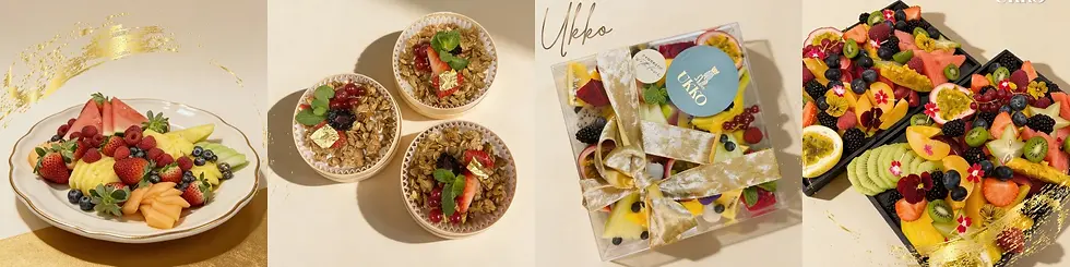 Sliced fruit selection 