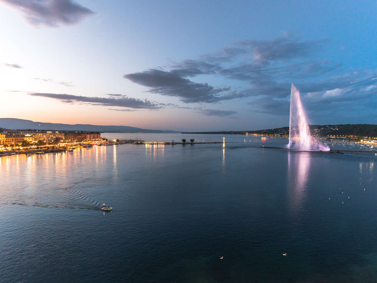 Jet d'Eau vue aerienne
