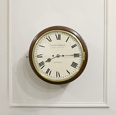 Georgian mahogany twin fusee strking wall clock by James Murray of London