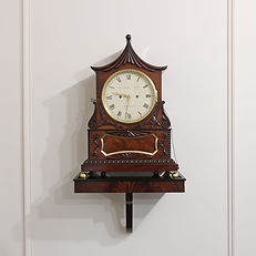 English Georgian mahogany antique bracket clock by Roskell of Liverpool