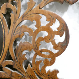 an early 20th century Italian antique fretted walnut fold out dressing table mirror with oval mirrors and marquetry design