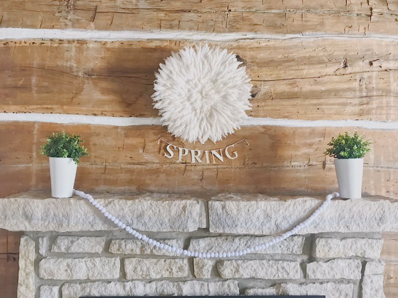 Spring Mantle Tips And Spring Letter Diy