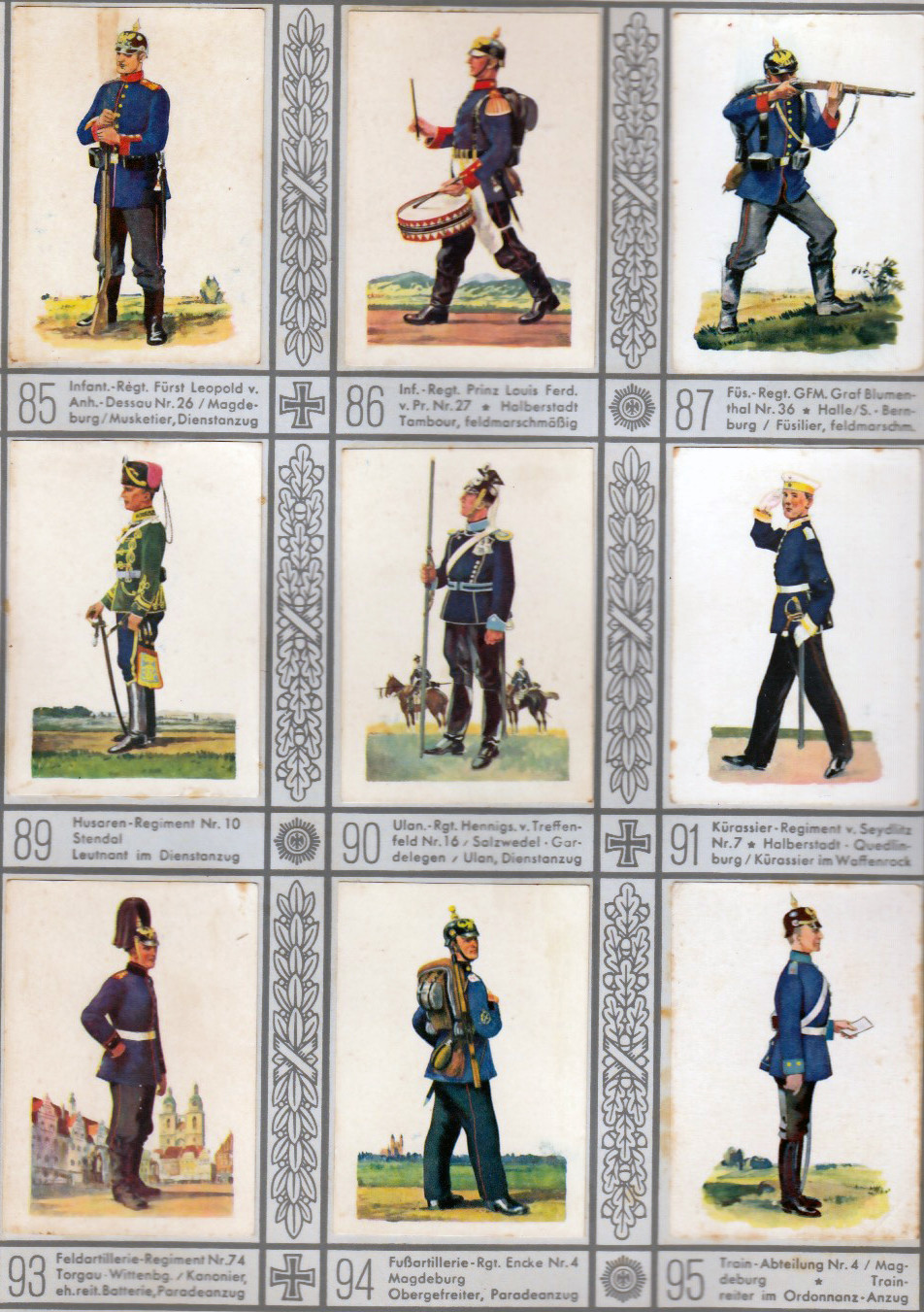 Waldorf-Astoria Cigarette Company put together Uniforms of the Old Army.