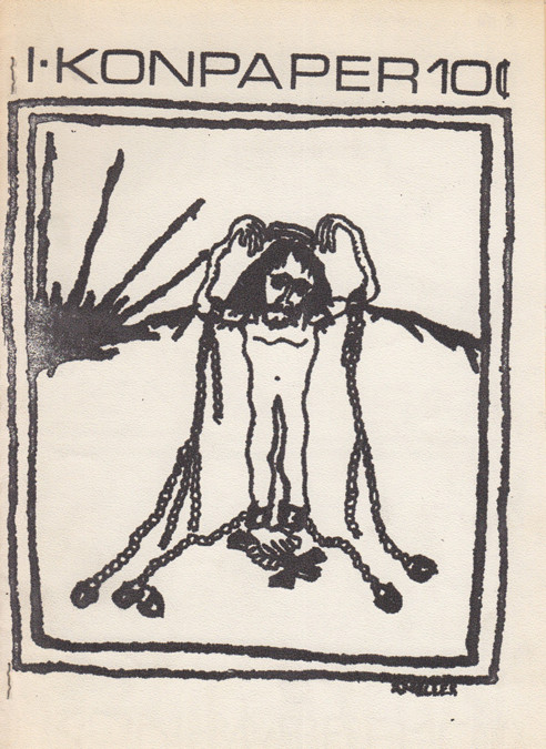 An early zine with my cover.